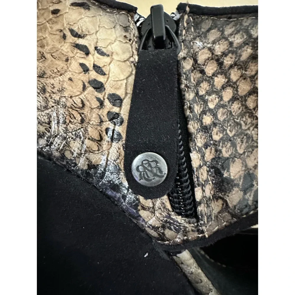 Rock & Republic Y2K Snakeskin Platform Wedge Heels Size 7